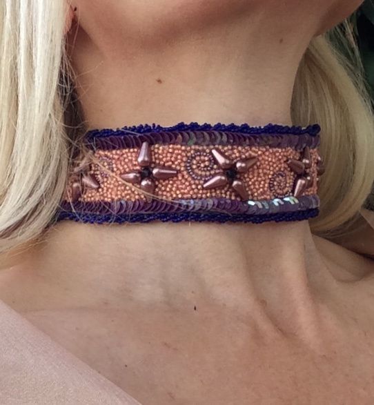 Chokers: Purple Rain, Cycladic Triangle, and Rosary Lace 2