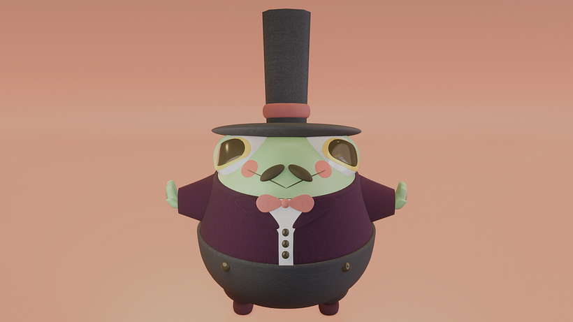Meu projeto do curso: Criação de personagens Kawaii em 3D com Blender 8