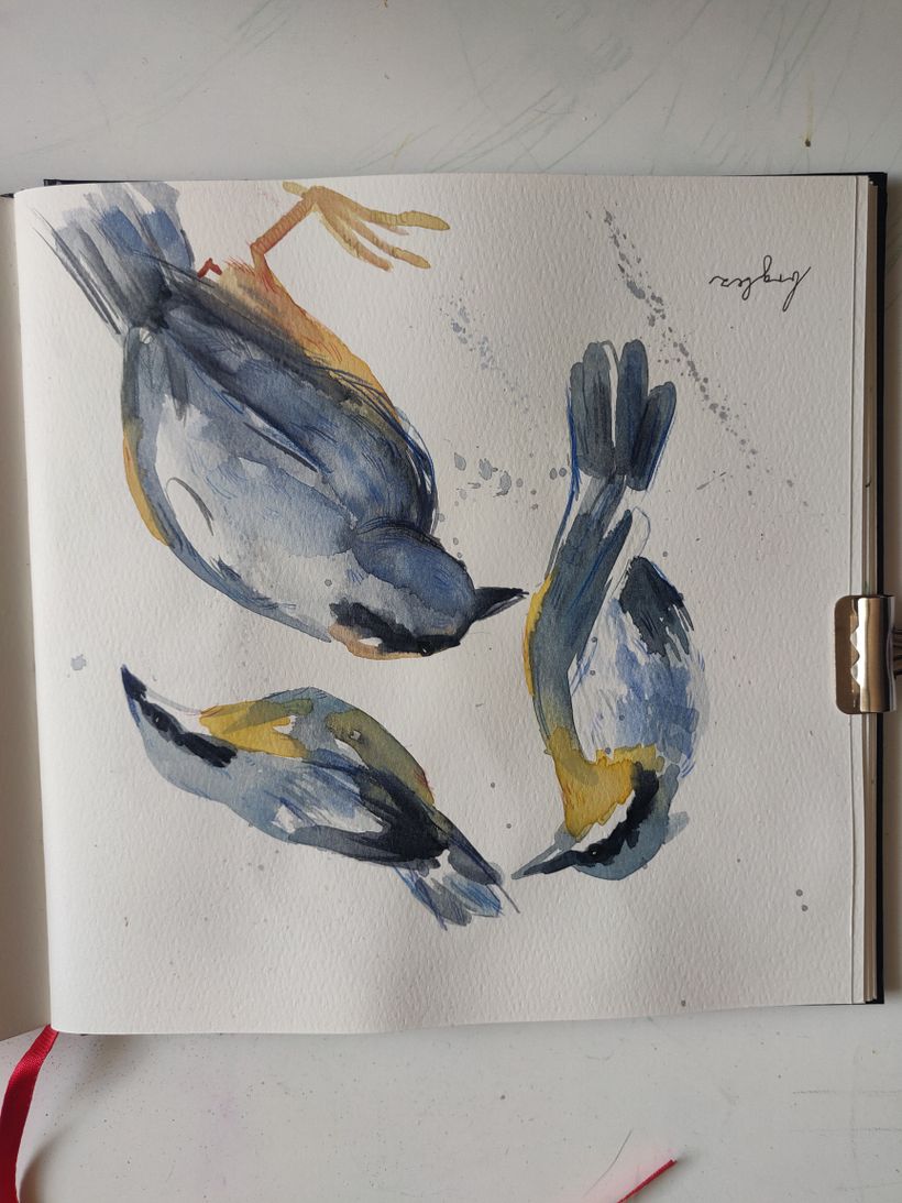 ...so I allowed myself to do whatever I need to simply create. SO I drew a lot of birds :)