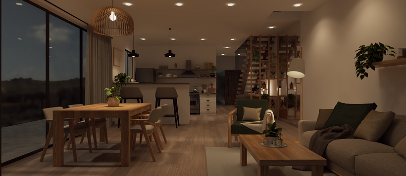 Render final editado con las herramientas de vray