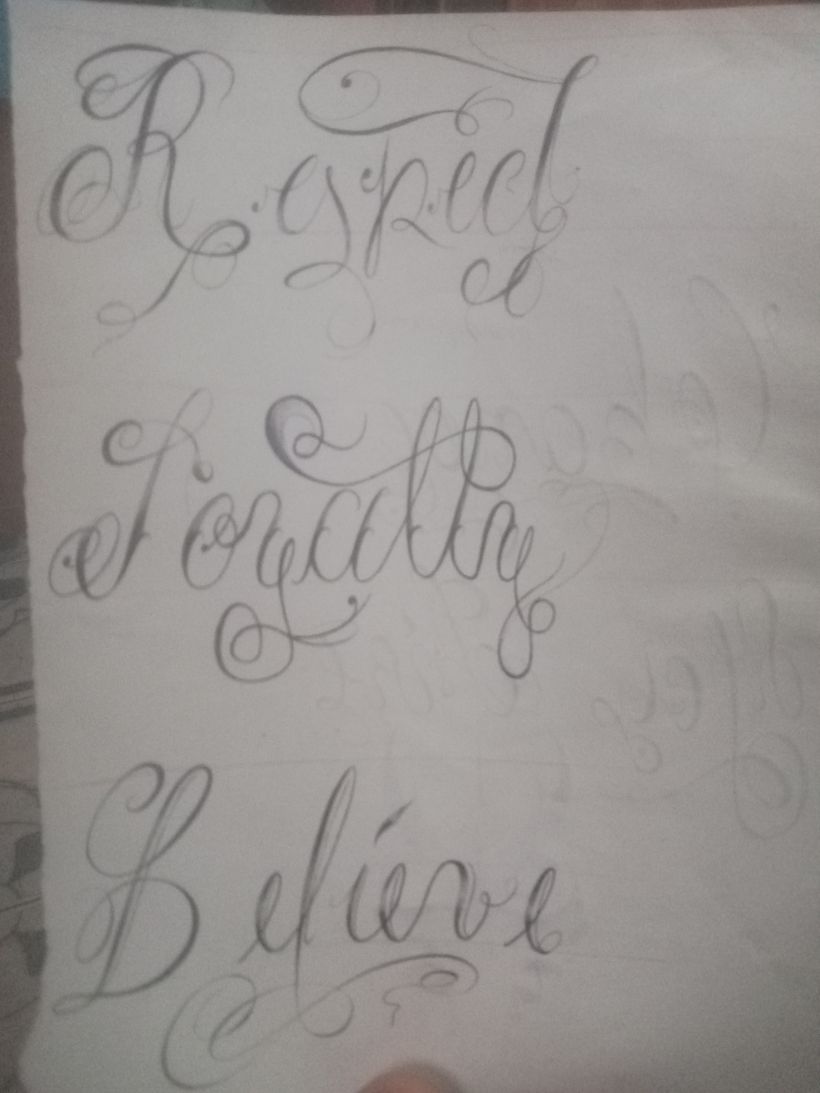 Mi proyecto del curso: Lettering para tatuajes 1