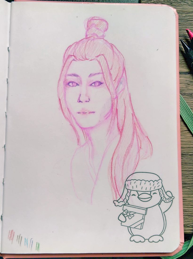 Mi proyecto del curso: Dibujo de retratos llamativos con lápices de colores 1