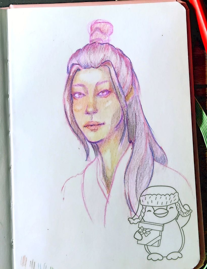 Mi proyecto del curso: Dibujo de retratos llamativos con lápices de colores 3