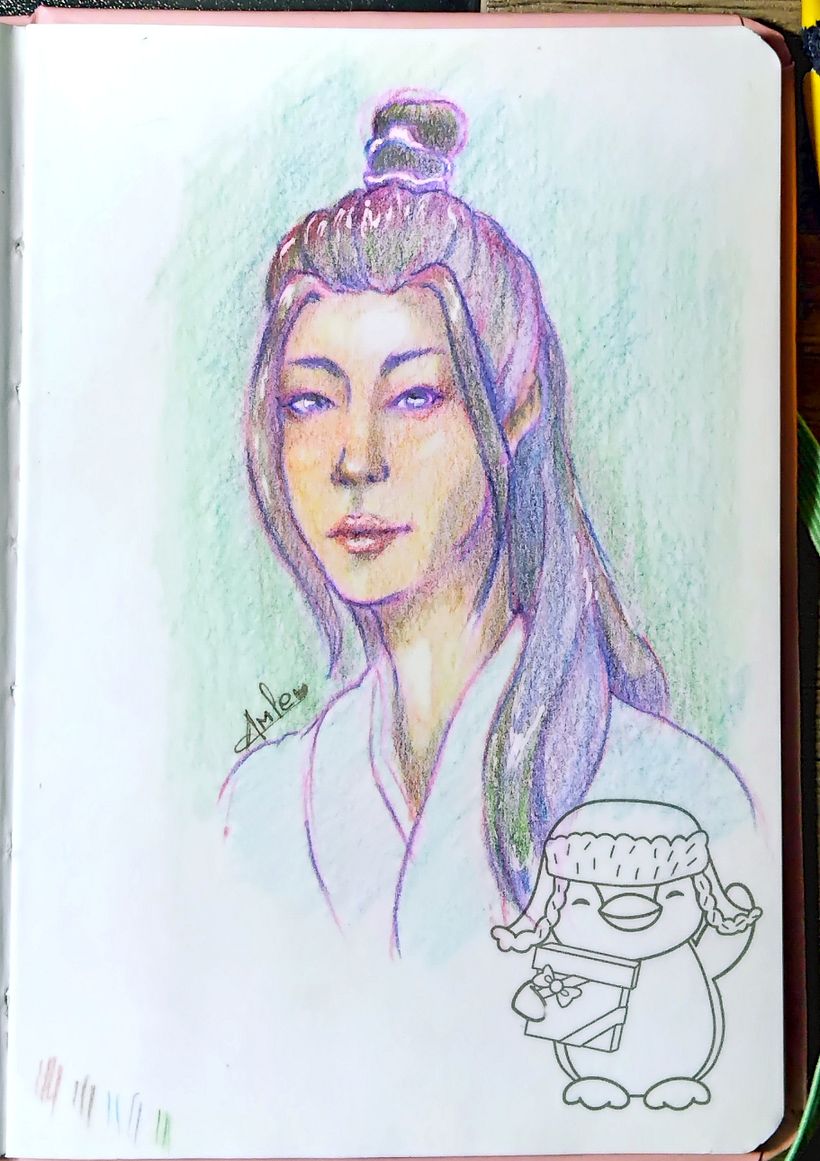 Mi proyecto del curso: Dibujo de retratos llamativos con lápices de colores 4