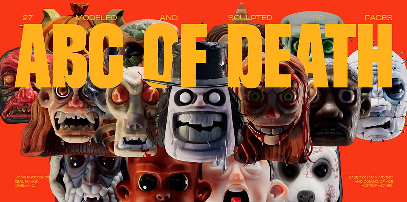 ABC OF 3DEATH (3D HORROR MOVIE FACES) 1