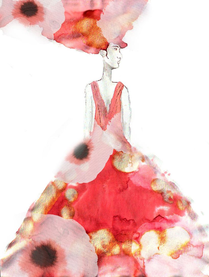 My project for course: Watercolor Fashion Illustration: Silhouette, Color and Flow 4