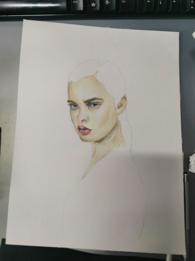 My project for course: Watercolor Portrait from a Photo 2
