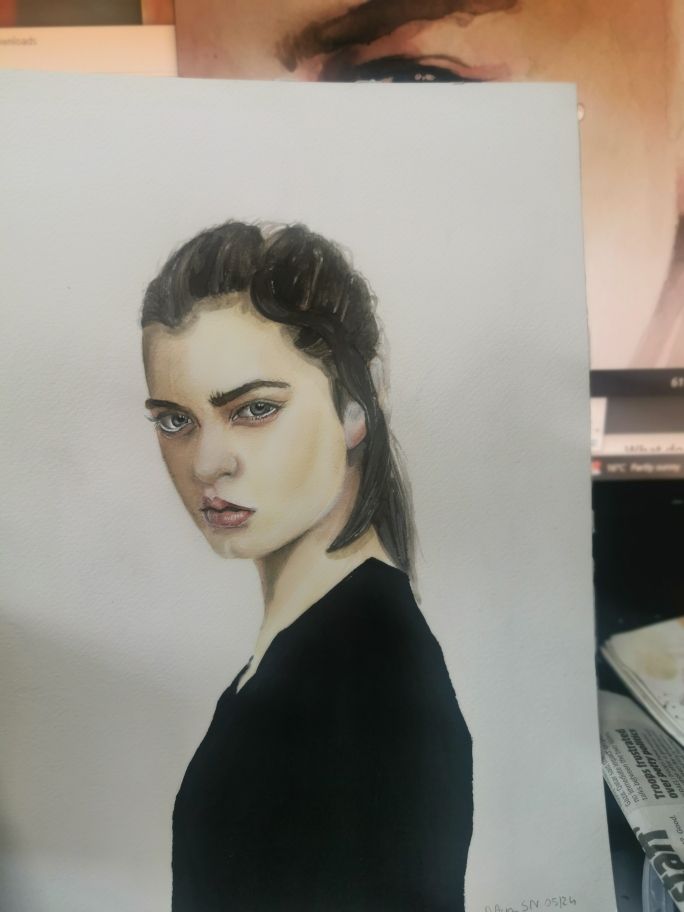 My project for course: Watercolor Portrait from a Photo 6