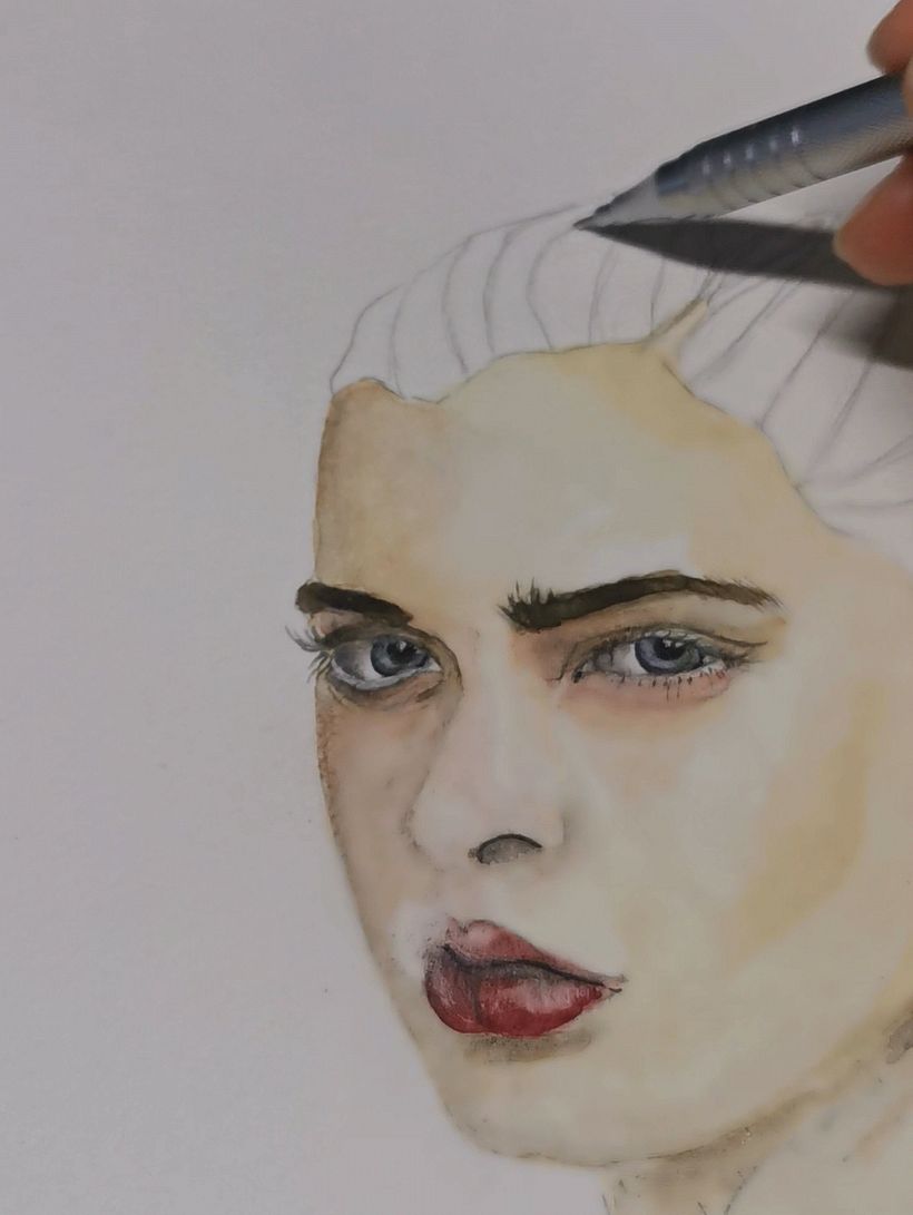 My project for course: Watercolor Portrait from a Photo 4