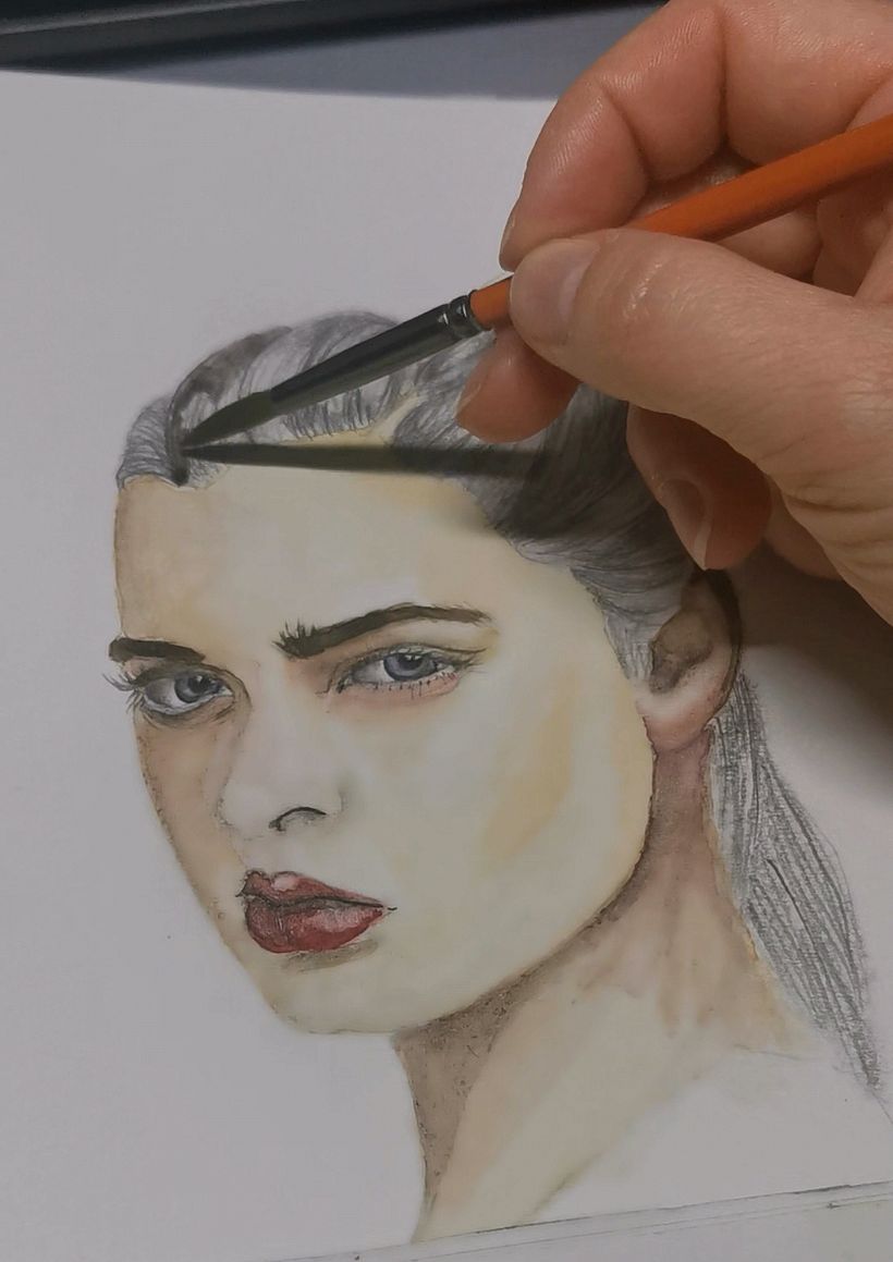 My project for course: Watercolor Portrait from a Photo 5