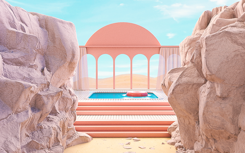 My project for course: 3D Illustration: Surreal Spaces with Cinema 4D 2