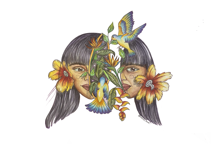 My project for course: Watercolor Portraits Inspired by Nature 2