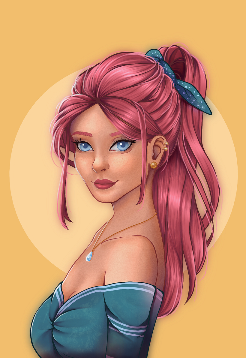 My project for course: Female Character Portraits in Procreate 2
