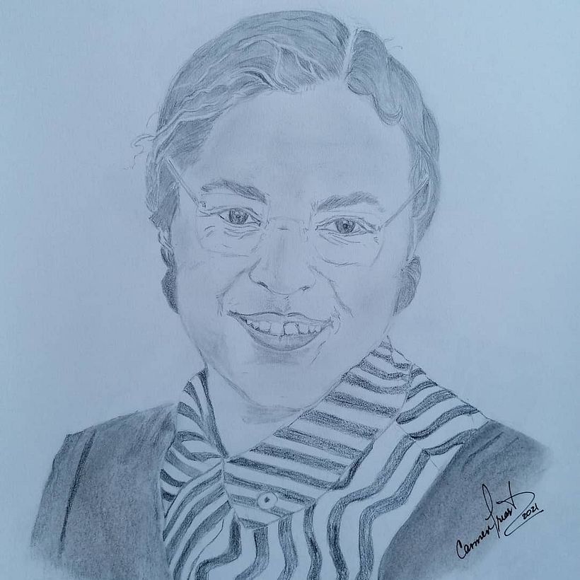 Rosa Park, activista norteamericana por los derechos civiles.