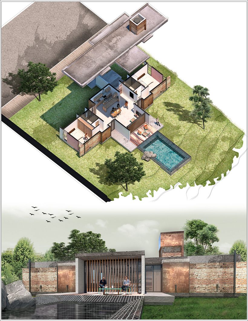 Mi proyecto del curso: Ilustración digital de proyectos arquitectónicos 2