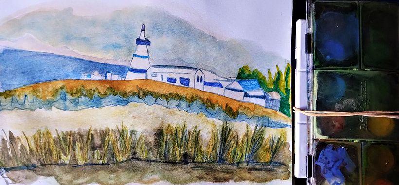 Mi proyecto del curso: Urban sketching contemporáneo con técnicas mixtas 4