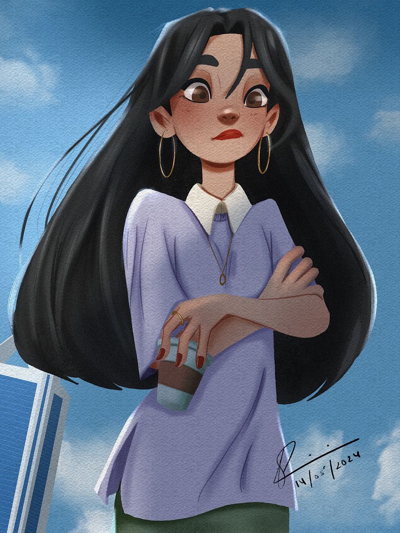 My project for course: Female Cartoon Character Design with Procreate 2
