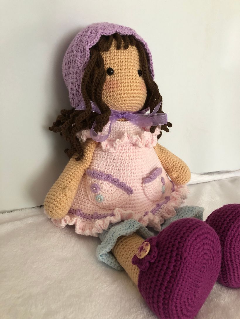 Mi proyecto del curso: Elaboración de muñecas amigurumi románticas 3