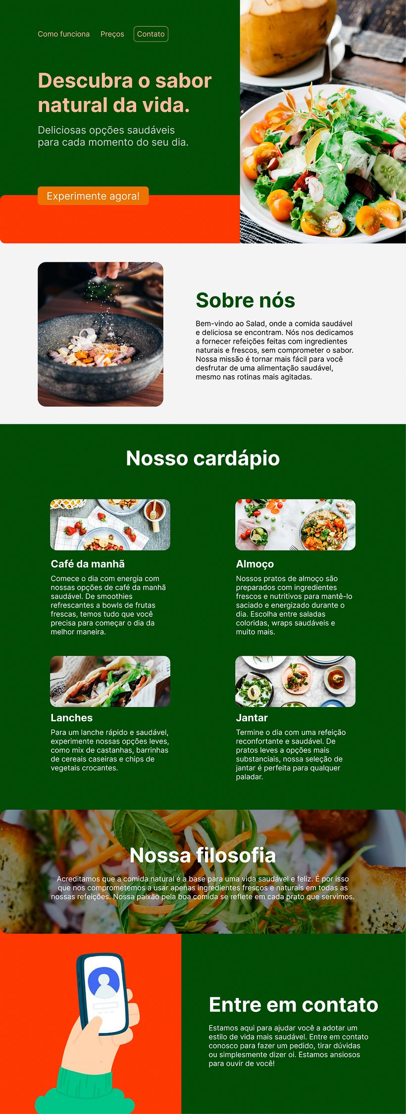 Meu projeto do curso: Web design com Figma: criação de interfaces eficazes 3