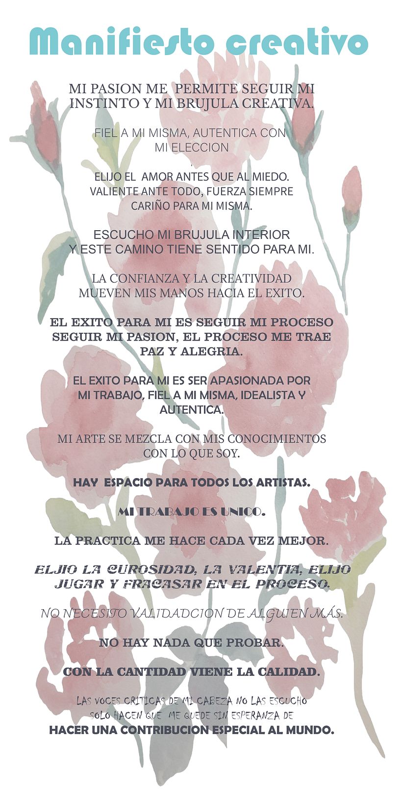 Mi manifiesto creativo 1