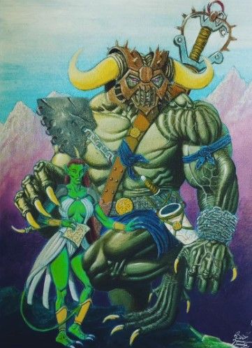 Il mio progetto del corso: Illustrazione di personaggi con pittura acrilica 2