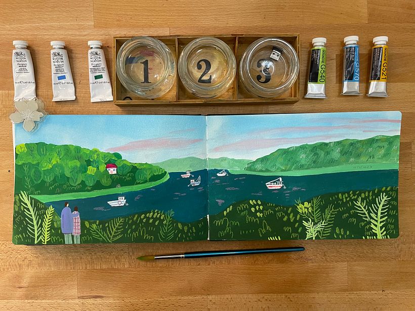 My project for course: Pictorial Sketchbook with Gouache 1