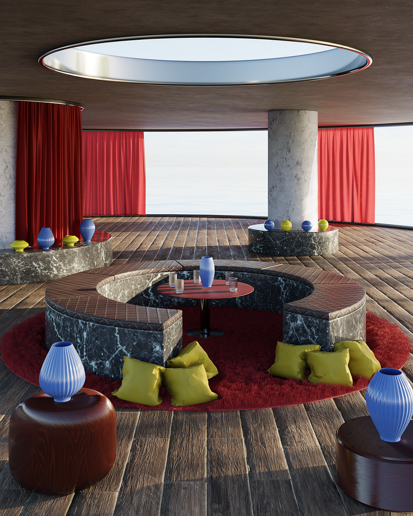 Mój projekt z kursu: Interior ArchViz: Twórz surrealistyczne projekty 3D za pomocą Blender 1
