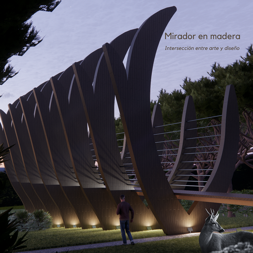 Espacio Efimero: Mirador en Alerce. Astas de Huemul 4