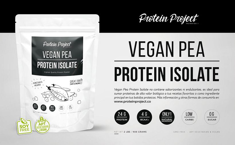 Branding y packaging Protein Project 6