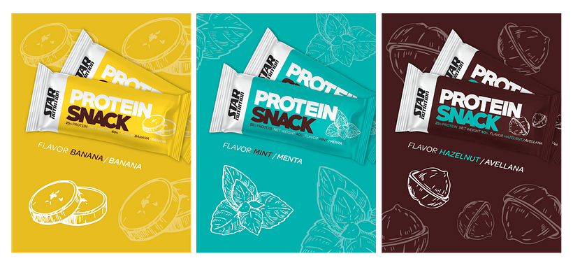 Branding y packaging SNACK Protein 1