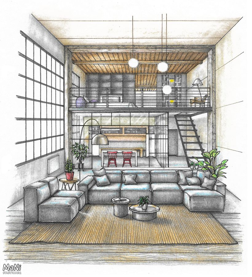 Interior design illustration 6