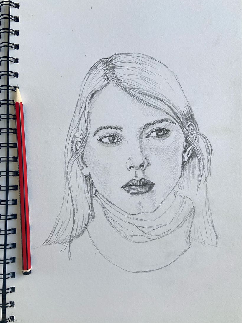 Mi proyecto del curso: Sketchbook de retrato: explora el rostro humano 3