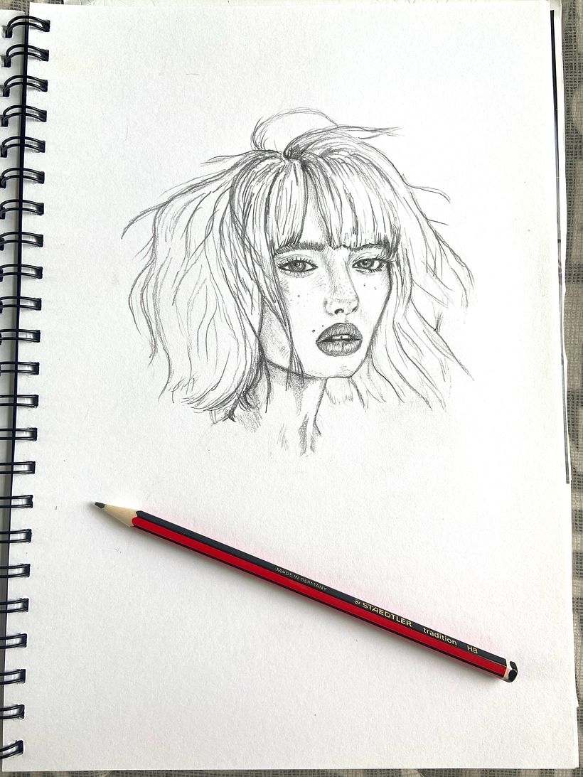 Mi proyecto del curso: Sketchbook de retrato: explora el rostro humano 4