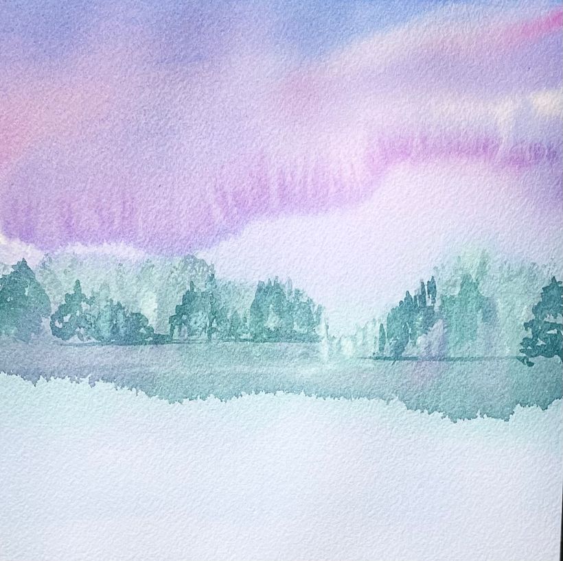 My project for course: Atmospheric Landscapes in Watercolor  3