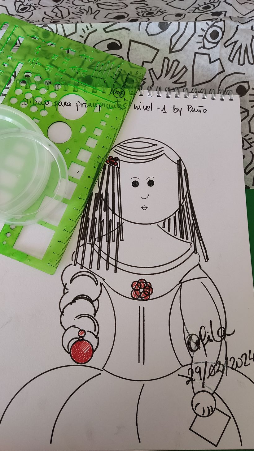 Una menina geométrica...no lo pude evitar soy fan de Velázquez