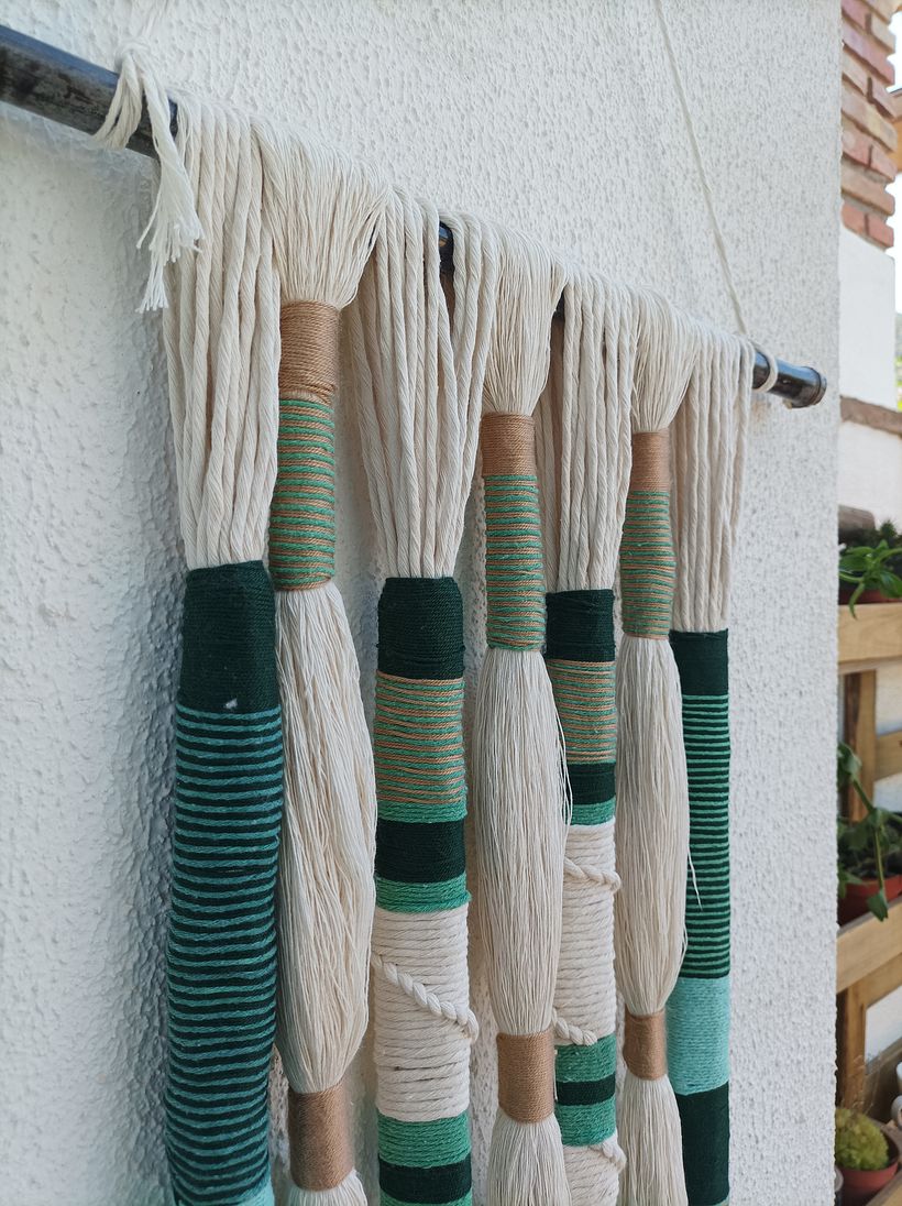 Mi proyecto del curso: Macramé: técnicas de tejido envuelto 4