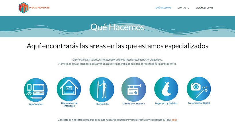Contenido de la web: Muestra de ejemplos del servicio que se ofrece