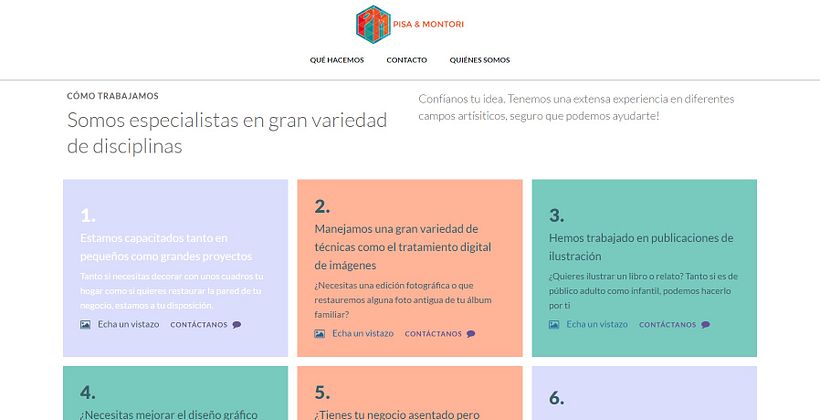 Explicación de las habilidades y del contenido que puede encontrarse en la web