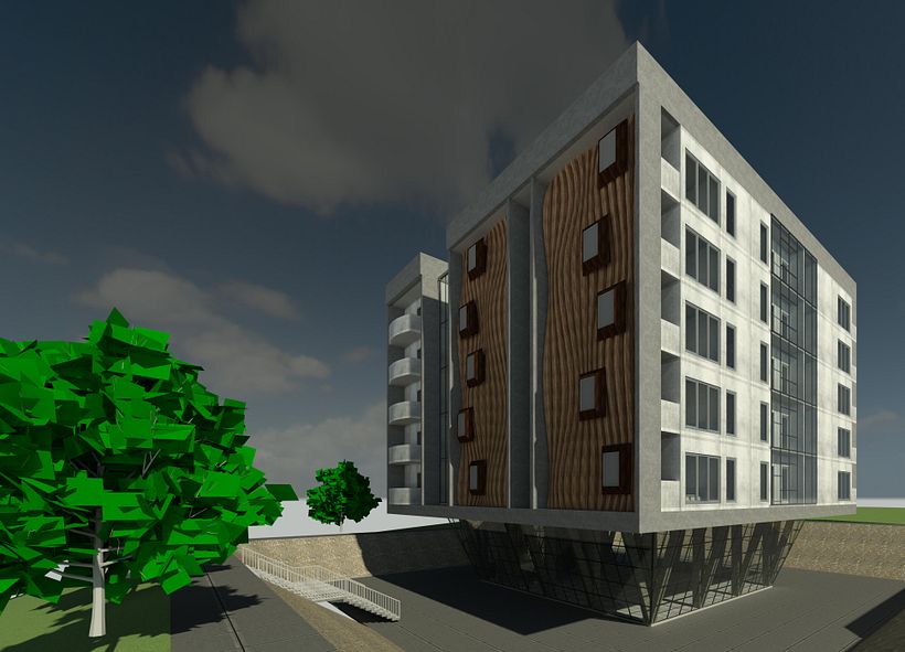 Mi proyecto del curso: Modelado de edificios paramétricos con Revit 3