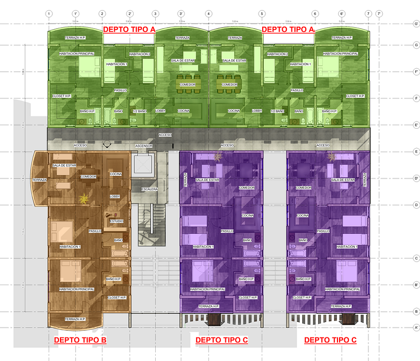 Mi proyecto del curso: Modelado de edificios paramétricos con Revit 3