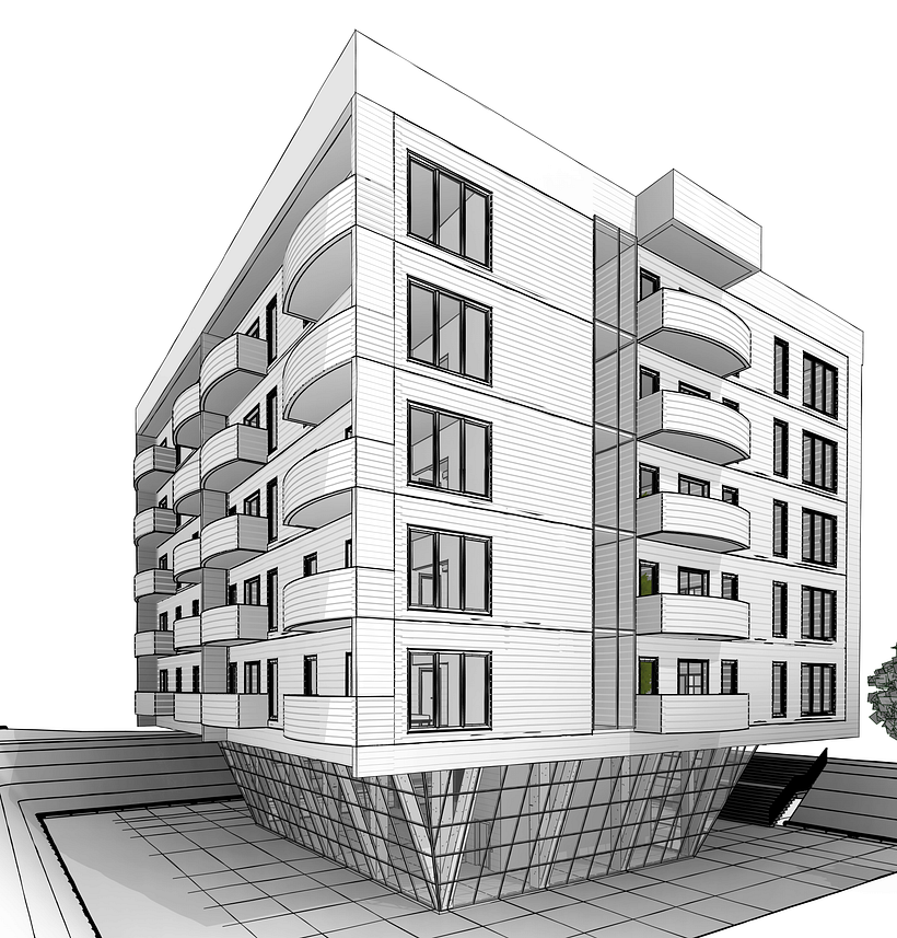 Mi proyecto del curso: Modelado de edificios paramétricos con Revit 6