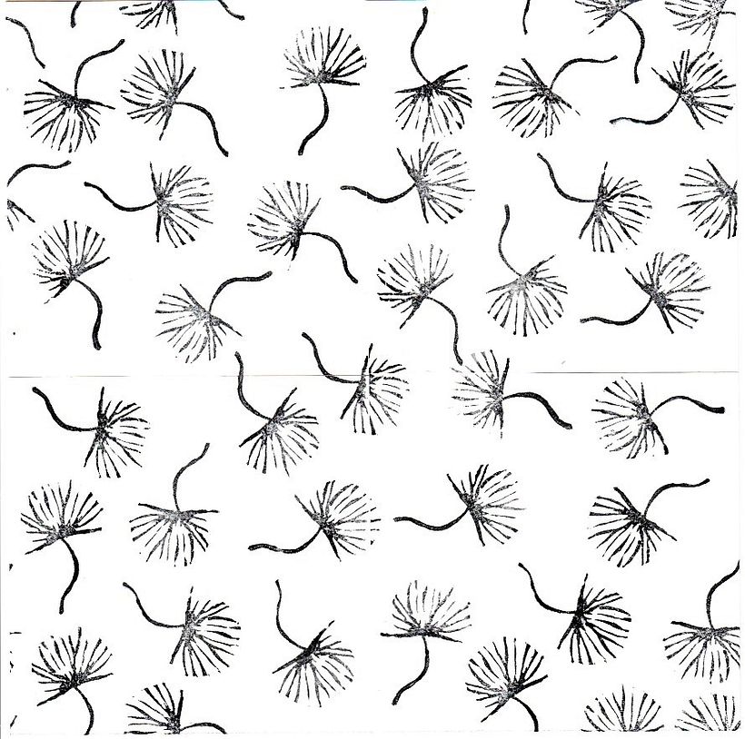 Estampas com base em aquarelas e carimbos feitos à mão  7
