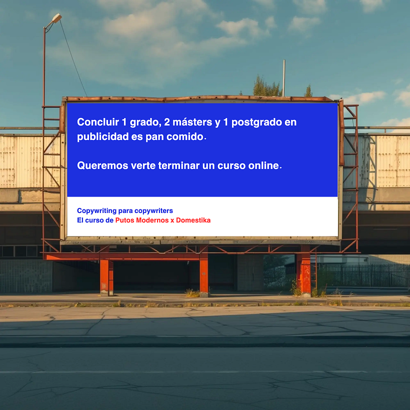 Mi proyecto del curso: Copywriting para copywriters 2