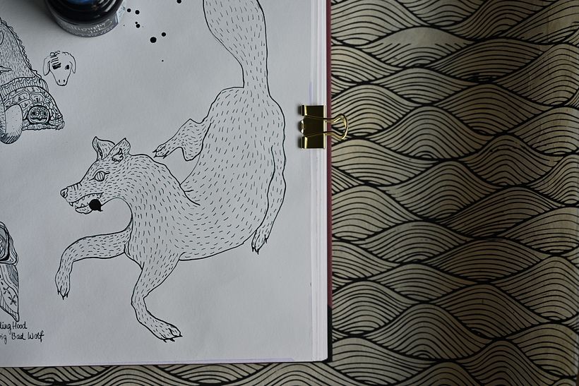The wonky limbs really make this illustration what it is. 