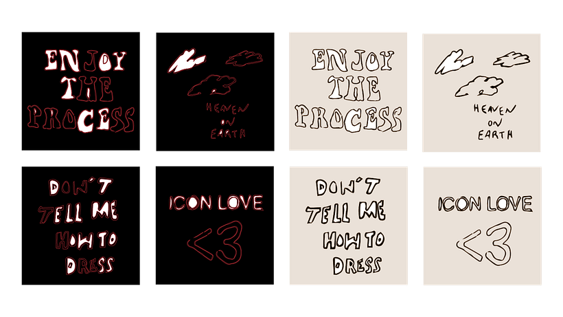 ACCESORIO: Stickers que se entregaran en la compra de alguna prenda de la colección 