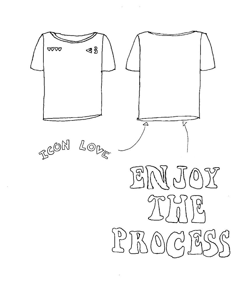 BOCETO: De aquí salieron la mayoría de los diseños para los estampados de la colección 