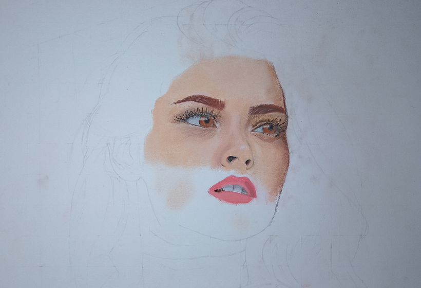 Mi proyecto del curso: Retrato realista al pastel tiza 5