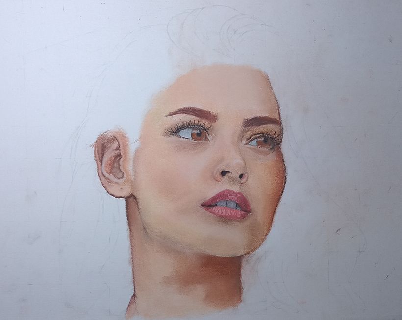Mi proyecto del curso: Retrato realista al pastel tiza 6