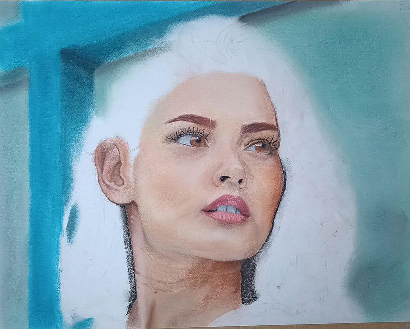 Mi proyecto del curso: Retrato realista al pastel tiza 7
