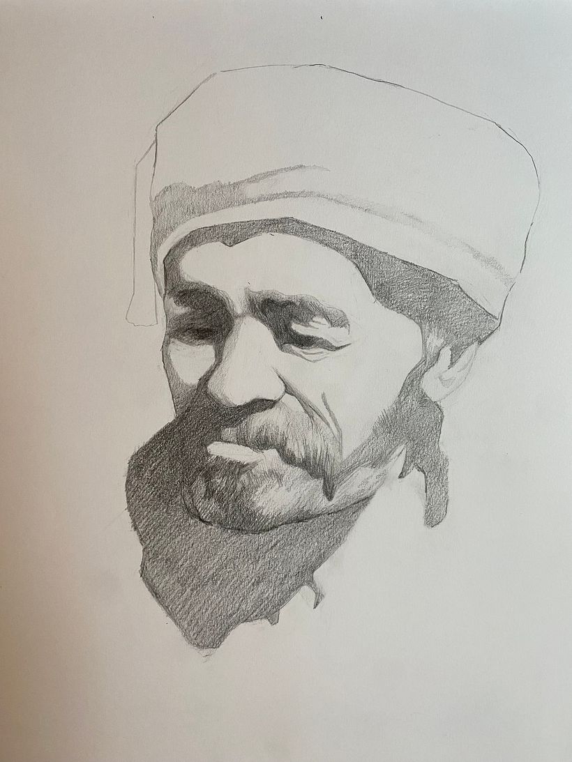 Mon projet du cours :  Principes de base du portrait au crayon 1
